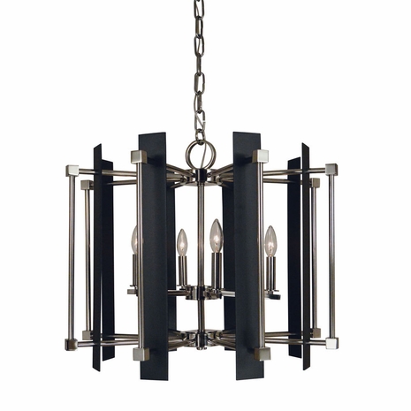 F-4807 Framburg 6-Light Louvre Dining Chandelier