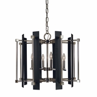 F-4807 Framburg 6-Light Louvre Dining Chandelier
