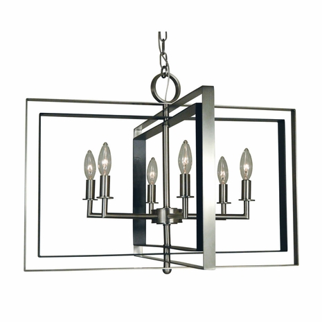 F-4866 Framburg 6-Light Symmetry Dining Chandelier