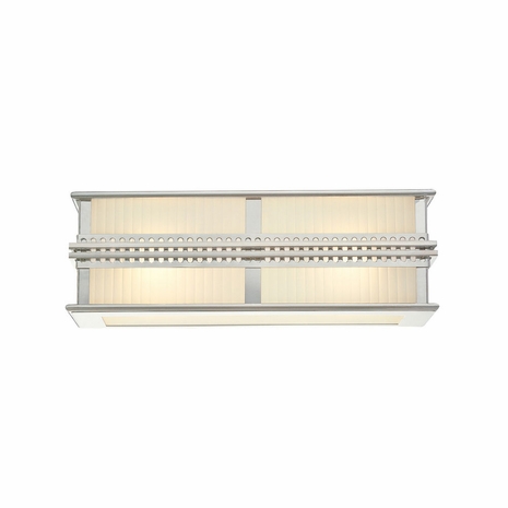 4885.35 Sonneman Art Moderne, Art Deco Shanghai 18 inch Bath Bar in Polished Nickel Finish