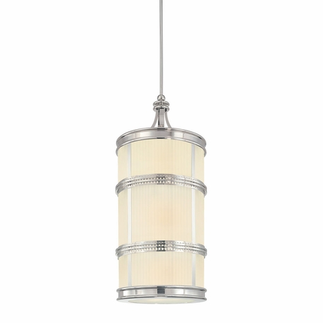 4887.35 Sonneman Art Moderne, Art Deco Shanghai Lantern in Polished Nickel Finish