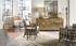 490155 Wildwood Rattan/Fabric Gray/Off White Carlos Chair - Gray
