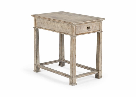490188 Wildwood Wood Gravel Prescott Side Table - Gravel