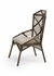 490228 Wildwood Rattan/Fabric Cappuccino/Grey Flax Arden Side Chair