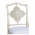490278 Wildwood 38.5in. Rattan/Fabric Selene Side Chair - White with Whitewash/Gray Finish