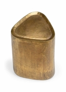 490400 Wildwood 20.5in. Aluminum Estes Table with Antique Brass Finish