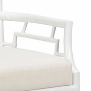 490445 Wildwood Wild Palm Armchair - White