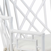 490467 Wildwood Wild Palm Settee - White