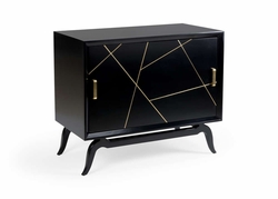 490477 Wildwood Sinatra Drinks Cabinet - Black