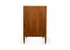 490560 Wildwood 36in. Wood/Mirror/Brass Amanda Cabinet with Walnut/Antique Finish