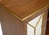 490560 Wildwood 36in. Wood/Mirror/Brass Amanda Cabinet with Walnut/Antique Finish