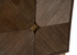 490562 Wildwood 36in. Wood/Steel Samana Black Walnut Cabinet with Gold Leaf Finish