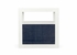 490574 Wildwood 30in. Wood/Raffia La Costa - Navy with White/Navy Blue Finish