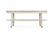 490583 Wildwood 20.5in. Wood Oaklee Cocktail Table with Hand Finished Cerused Oak Finish