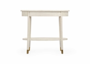 490585 Wildwood 26in. Wood Oaklee Side Table with Hand Finished Cerused Oak Finish