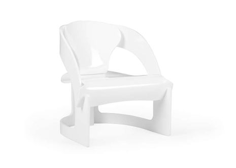 490586 Wildwood Beverly Grove Acrylic Chair - White