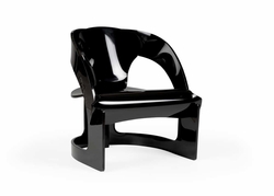 490587 Wildwood Beverly Grove Acrylic Chair - Black