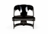490587 Wildwood Beverly Grove Acrylic Chair - Black