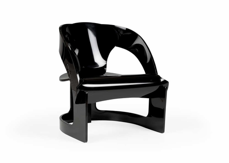 490587 Wildwood Beverly Grove Acrylic Chair - Black