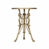490604 Wildwood 30.5in. Brass/Glass Lion in the Library Table with Antique/Mirror Finish