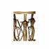 490604 Wildwood 30.5in. Brass/Glass Lion in the Library Table with Antique/Mirror Finish