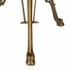 490604 Wildwood 30.5in. Brass/Glass Lion in the Library Table with Antique/Mirror Finish