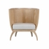 490619 Wildwood 34in. Wood/Cane Trudy Lounge Chair with Natural Finish