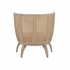 490619 Wildwood 34in. Wood/Cane Trudy Lounge Chair with Natural Finish