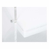 490625 Wildwood 32.5in. Acrylic/Leather Baran Barrel Back Chair - White with Clear Finish