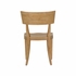 490768 Wildwood 33.5in. Rubberwood Juhl Chair with Natural/Light Whitewash Finish