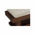 490771 Wildwood 19.5in. Beech/Fabric Maki Bench with Walnut/Natural Finish