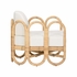 490778 Wildwood 32.5in. Rattan/Muslin Cuixmala Lounge Chair with Natural/Off White Finish