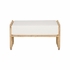 490779 Wildwood 17.5in. Rattan/Muslin Cuixmala Ottoman with Natural/Off White Finish