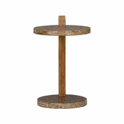 490790 Wildwood 25in. Wood Hana Drinks Table with Coco Twig Lamination Finish