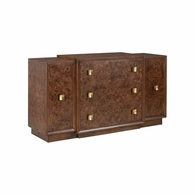 490797 Wildwood 35in. Wood Robinson Cabinet with Burl Veneer Finish