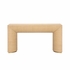 490802 Wildwood 29.5in. Wood/Raffia Kamo Console Table with Natural Finish