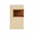 490820 Wildwood 22in. Wood/Raffia Book Nook Table with Walnut/Natural Finish