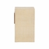490820 Wildwood 22in. Wood/Raffia Book Nook Table with Walnut/Natural Finish