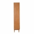 490826 Wildwood 81in. Wood/Raffia Panama Etagere with Walnut/Natural Finish