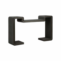 490833 Wildwood 34.5in. Wood/Shagreen Ottawa Console Table with Black/Gold Finish