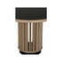 490853 Wildwood 30.5in. Wood/Metal/Glass Perret Center Table with White Oak/Coffee Bronze/Black Finish