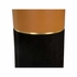 490860 Wildwood 23in. Suede/Leather/Marble/Metal Casey Drinks Table with Tan/Black/Natural White/Antique Brass Finish