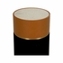 490860 Wildwood 23in. Suede/Leather/Marble/Metal Casey Drinks Table with Tan/Black/Natural White/Antique Brass Finish