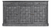 491001-ADG Jonathan Charles Fine Furniture JC Edited - Casually Country 68" Antique Dark Grey Three Door Sideboard