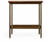 491002-CFW Jonathan Charles Fine Furniture JC Edited - Casually Country Country Walnut Square End Table With Iron Base