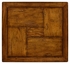 491002-CFW Jonathan Charles Fine Furniture JC Edited - Casually Country Country Walnut Square End Table With Iron Base