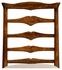 491008-SC-CFW-F001 Jonathan Charles Fine Furniture JC Edited - Casually Country Country Walnut Ladder Back Side Chair, Upholstered In Mazo