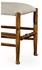 491008-SC-CFW-F001 Jonathan Charles Fine Furniture JC Edited - Casually Country Country Walnut Ladder Back Side Chair, Upholstered In Mazo