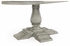 491009-55D-RGA JC Edited Casual Country 55" Circular Extending Dining Table In Rustic Grey
