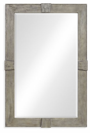 491011-RGA Jonathan Charles Fine Furniture JC Edited - Casually Country Rustic Grey Rectangular Mirror